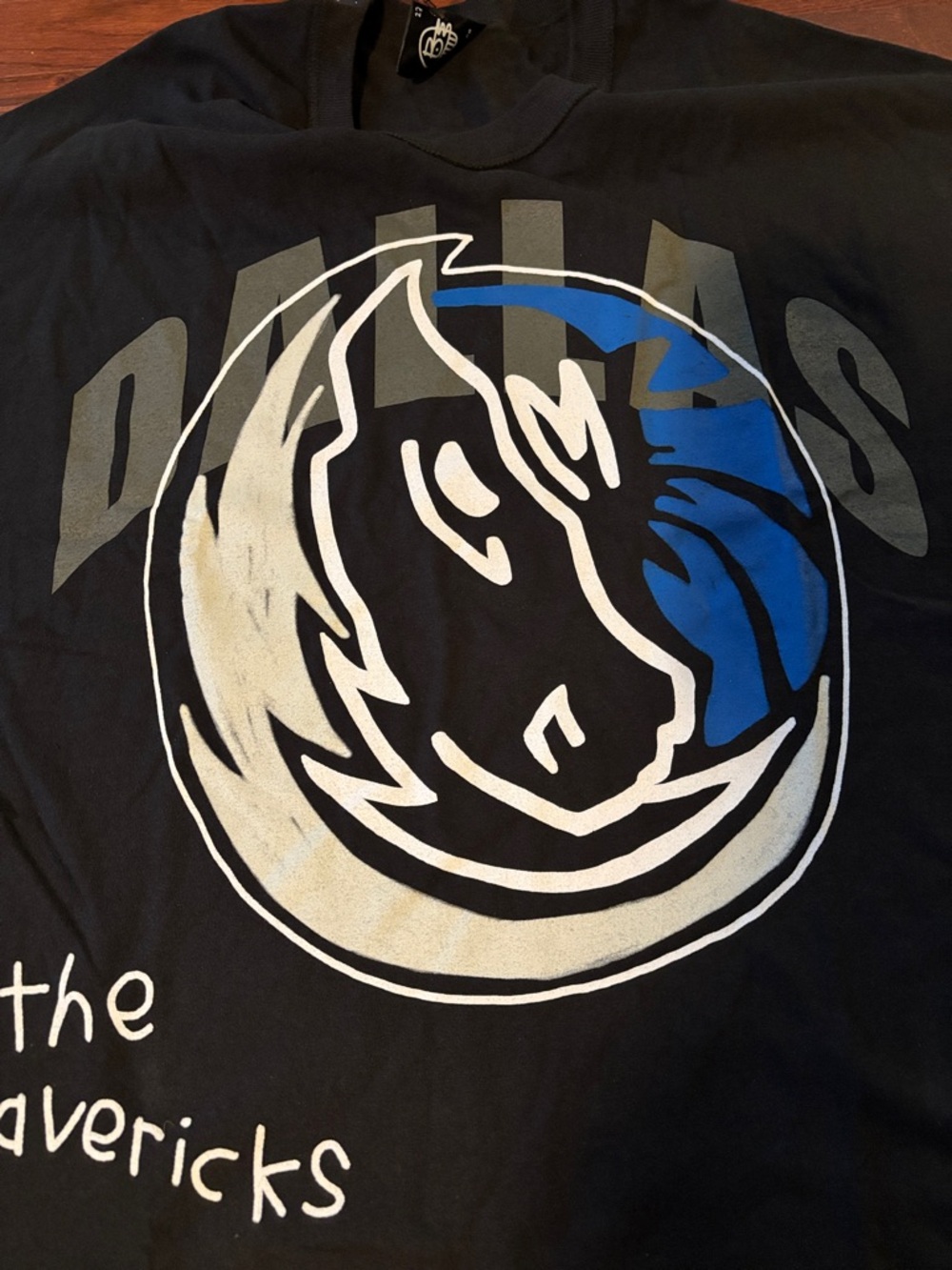 NBALABS Dallas Mavericks Black Box Fit T Size: Small Oversized NWT - Picture 5 of 8